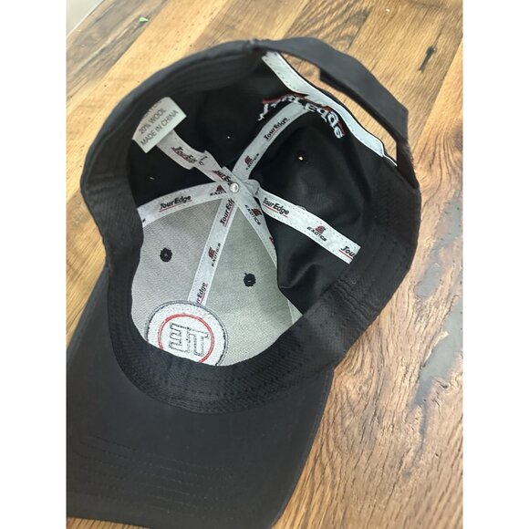 Tour Edge Exoctics TE center logo baseball hat black adjustable Golf - Picture 2 of 4